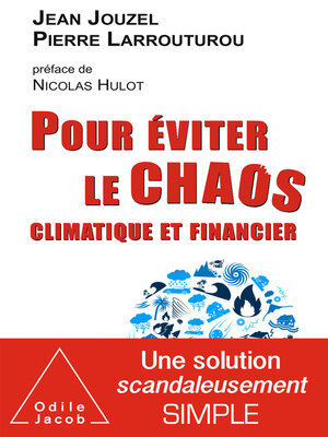 cover image of Pour éviter le chaos climatique et financier
